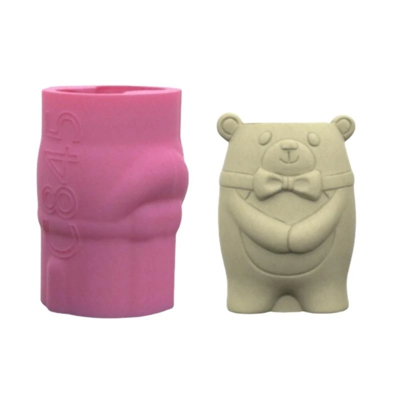 

Easy Release Bear Planter Silicone Mould for Artistic Gardening Enthusiasts