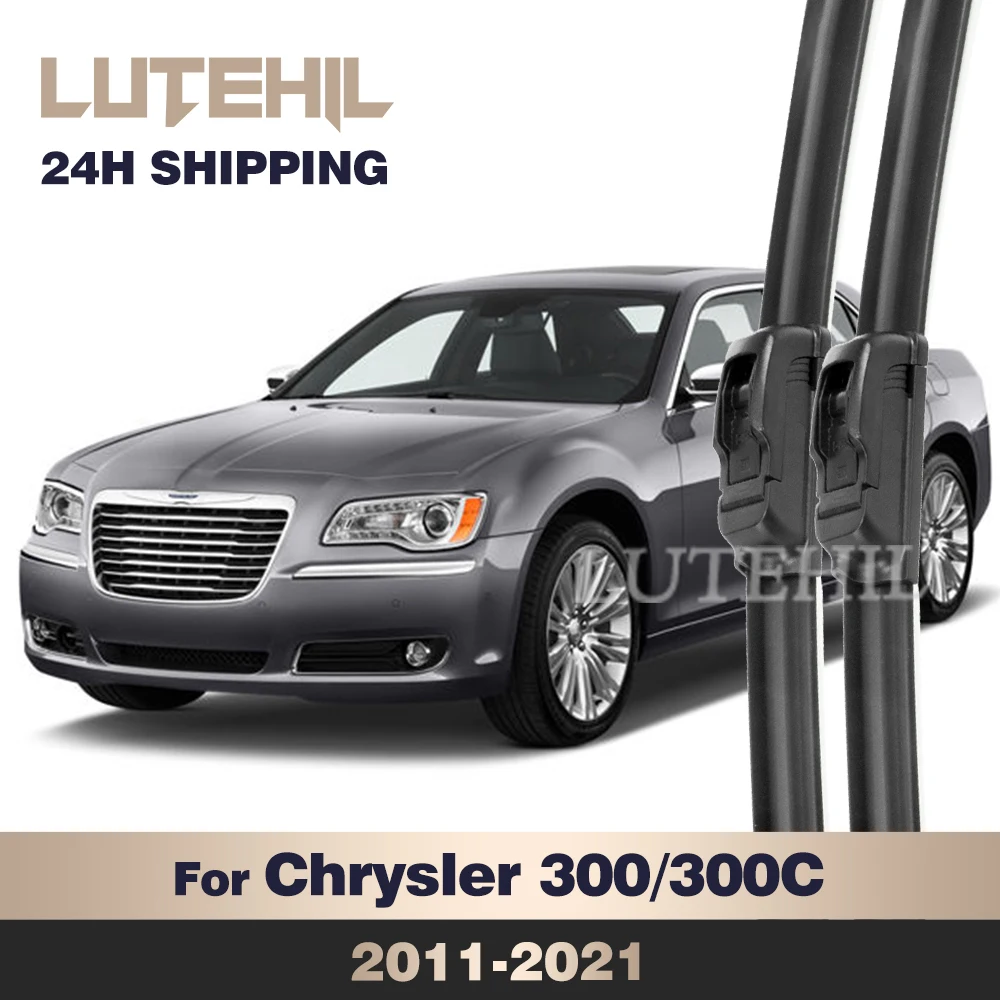 For Chrysler 300/300C 2011-2021 2012 2013 2014 2015 2016 Wiper Front Wiper Blades Windshield Windscreen Window Brush 24