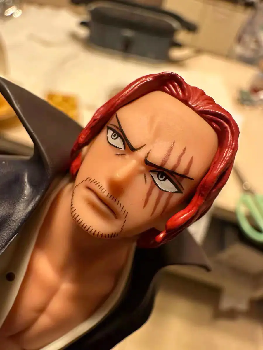 16cm Bandai One Piece Anime Figure Original Dxf Film Red Shanks Theater Edition Action Figure Collectible Model Toys Kids Gift