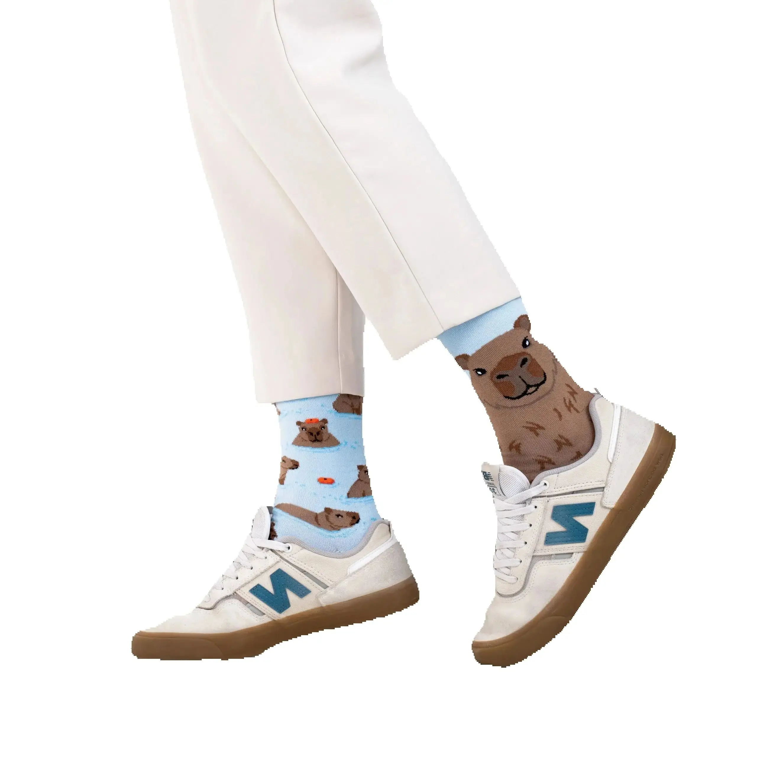 Funny Cute Capibara Cotton Crew Socks Unisex Women Men Fashion Harajuku Socks Novelty Hip Hop Crazy Gift Socks Wholesale image 5