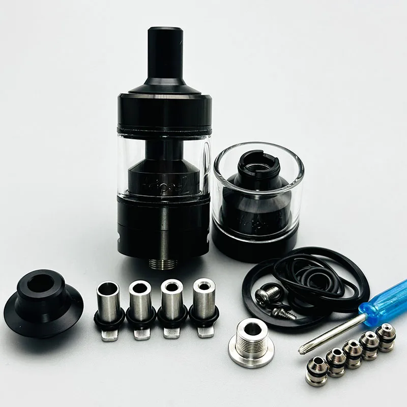 Vape ترايبود 2 RTA البخاخة 22 مللي متر 2.8 مللي قابلة لإعادة البناء ملء علوي لفائف واحدة 316SS MTL /DL خزان البخاخة مع 10 قطعة دبابيس الهواء