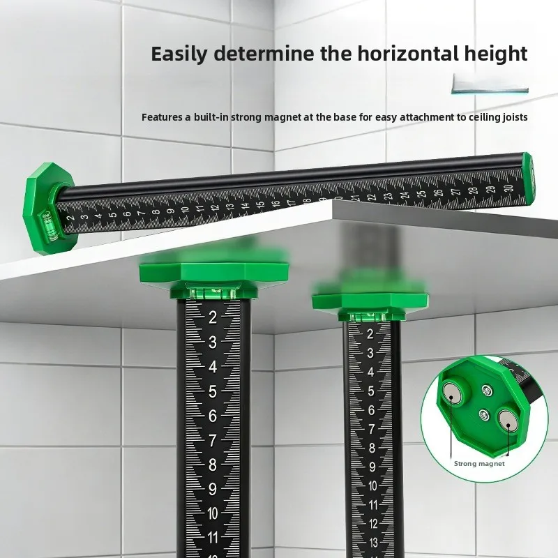 Brick Laying Height Ruler Ceramic Tile Positioning Scale Level Marking Measuring Tool for Construction