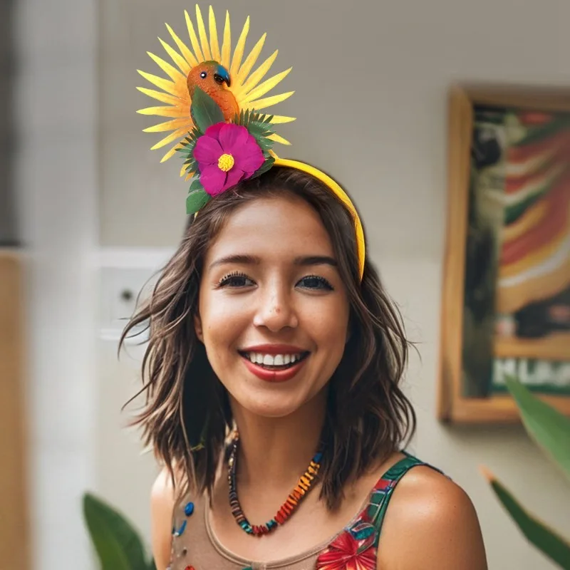 

Costumes and Props Tropical Light-Up Hair Clips - Floral & Parrot Designs for Beach Parties & Festivals