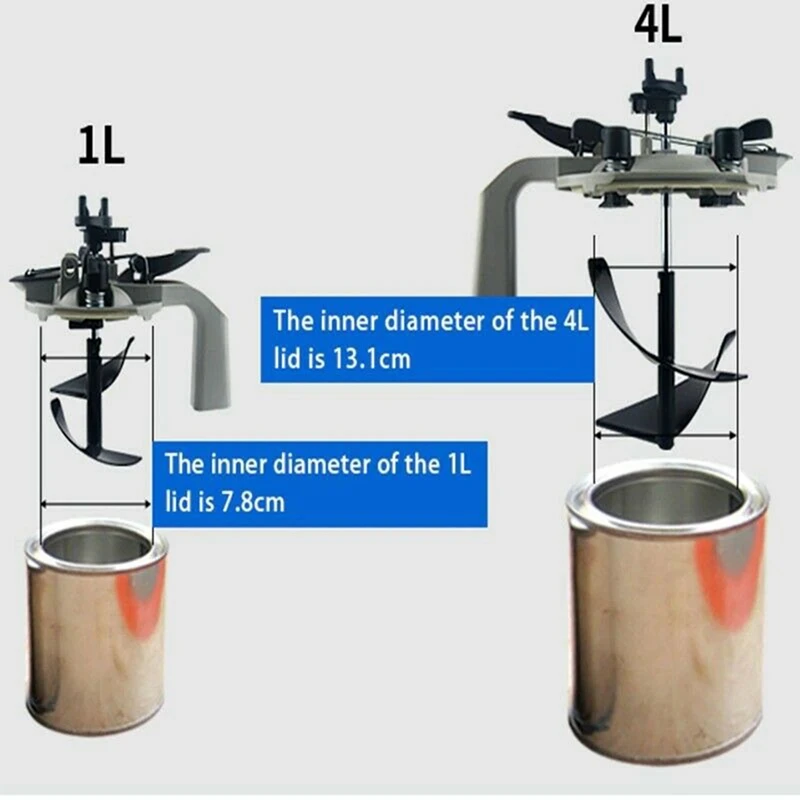 Automotive Paint And Coating Mixing Slurry Cover Stirrer Paint Mixer Tools Mixing Mate Paint Lid Agitator Tool