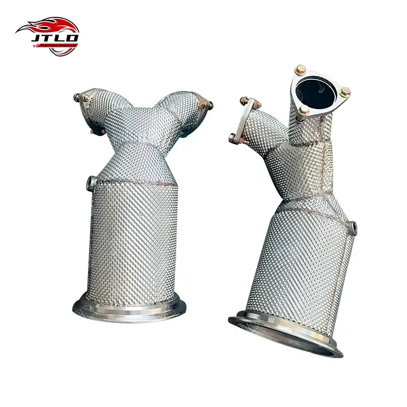 JTLD 304 Stainless Steel High Quality Exhaust Downpipe for Audi SQ5 B9 V6 3.0T