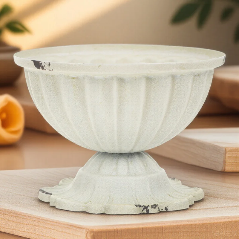 

Retro Iron Flowerpot Floral Arrangement Container For Dried Fresh Flowers Home Wedding Party Decor Metal Vase Centerpiece