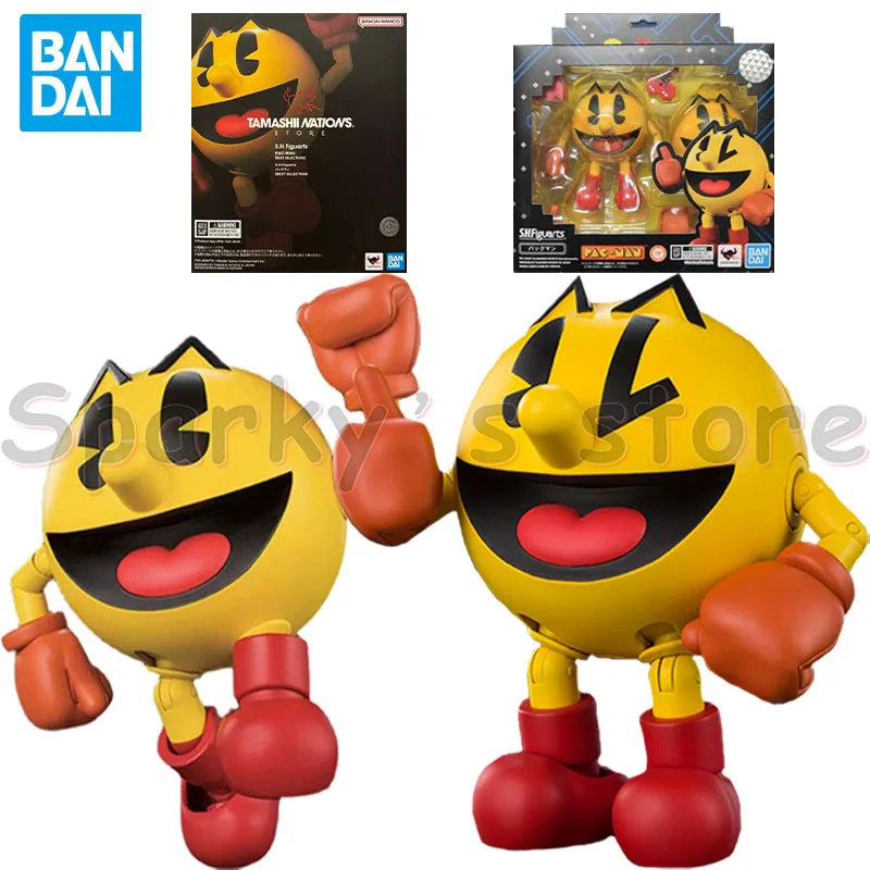 Bandai Original S.H.Figuarts PAC-MAN Championship Edition DX Anime Figure Pac Man Action Figure Toys For Boys Girls Kids Gifts