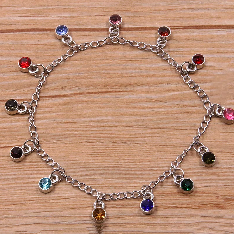 Image 5: Breloques en cristal colorées, 6x9mm, 16 couleurs, strass Cz, pierre d'anniversaire, breloque et pendentif pour la fabrication de bijoux d'anniversaire, vente en gros, 20 pièces