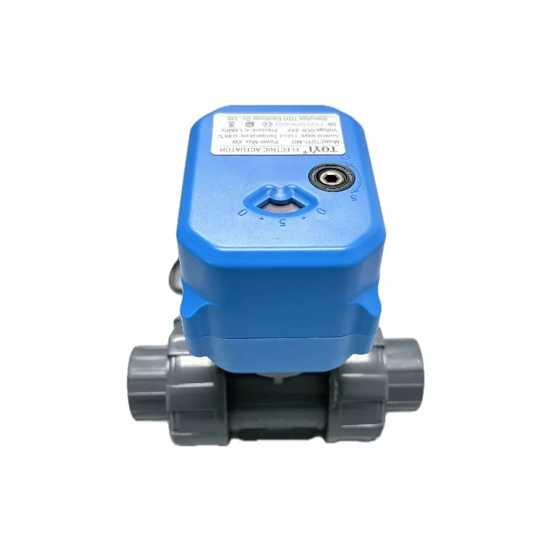 Mini Electric UPVC Ball Valve DC12V/24V Motorized Normally Open/Close for Water Tank Irrigation OEM TM0