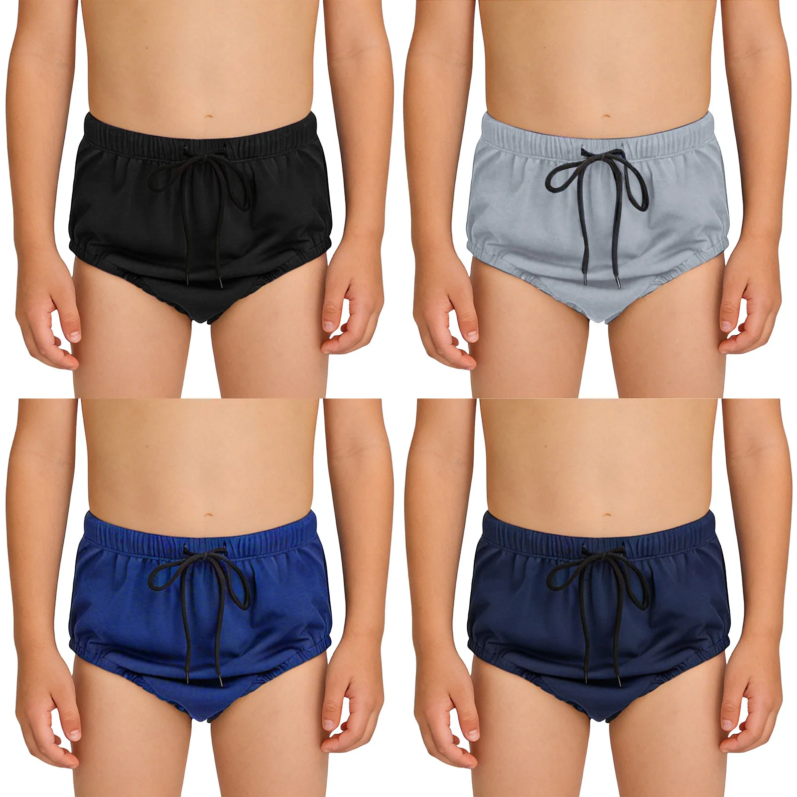Wasserdichte Badehose für Kinder mit Kordelzug, Auslaufsicher, Waschbar, Wiederverwendbare Windelüberzug, Spezielle Adaptive Kleidung für Besondere Bedürfnisse