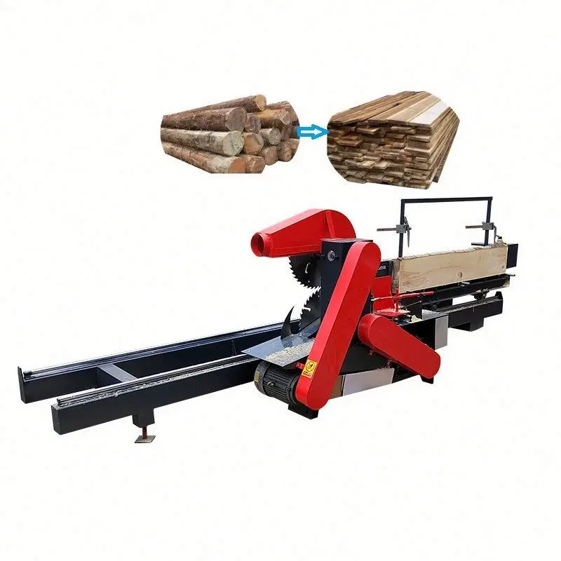 Sliding Table Saw Wood Circular Sawmill Machine round wood sliding table saw