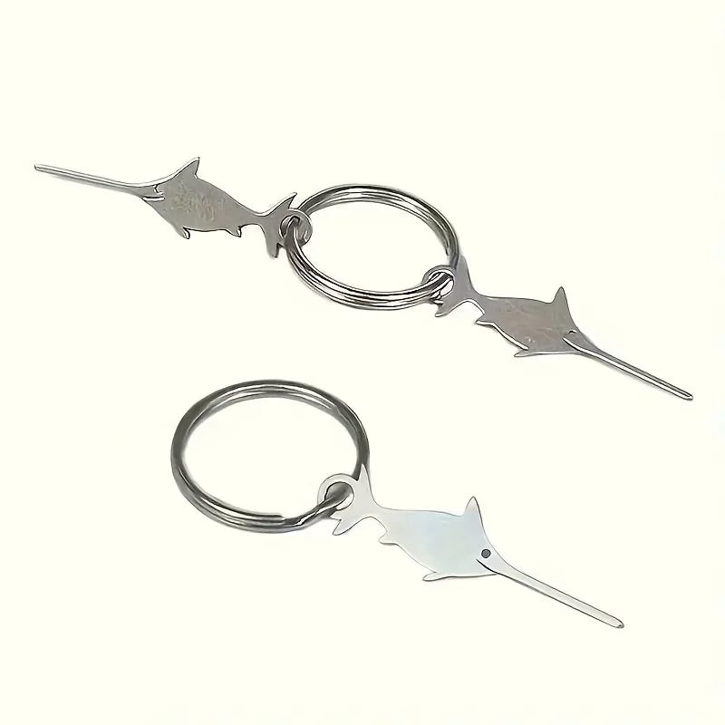 Adorable Swordfish SIM Card Ejector, Charming Cartoon Keychain, Tool for Removing Phone Cards, Smartphone SIM Tray Pop-Up Device