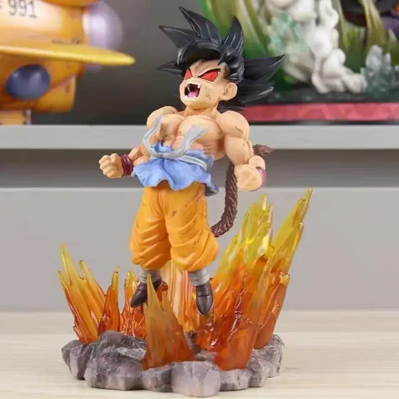 In Stock Anime Dragon Ball Z Ssj4 Goku Figure Goku Transform Ozaru Action Figures 18cm Pvc Statue Decoration Model  gift