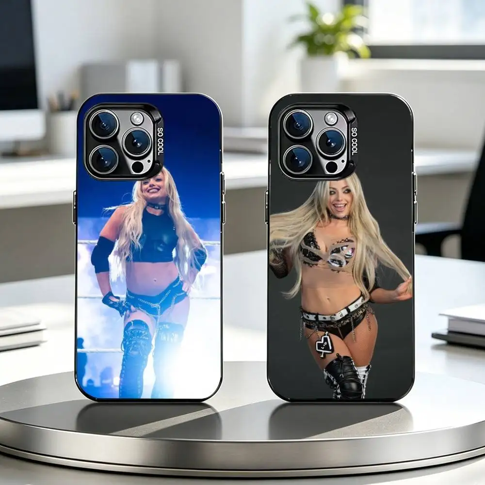 

L-Liv M-Morgan-N Phone Case For iPhone 17,16,15,14,13,12,11 Plus,Pro Max,XS,Colored Silver Plated Inside Cover