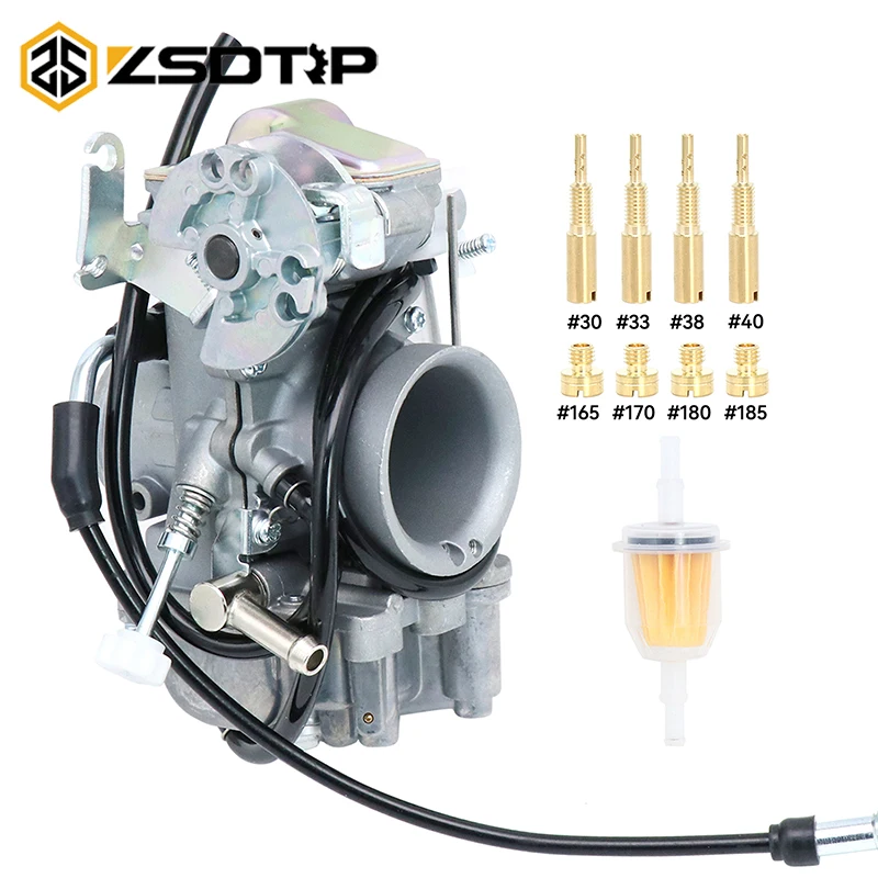 Carburador de carreras ZSDTRP Mikuni TM40-6 Flatslide con bomba de acelerador para WR450F XR650R DR400