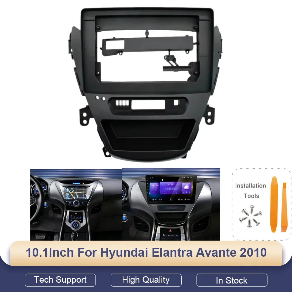 Für Hyundai Elantra Avante 2010 10 Zoll Auto-Rahmenblende Adapter Android Radio Armaturenbrett Einbausatz – Detail 1