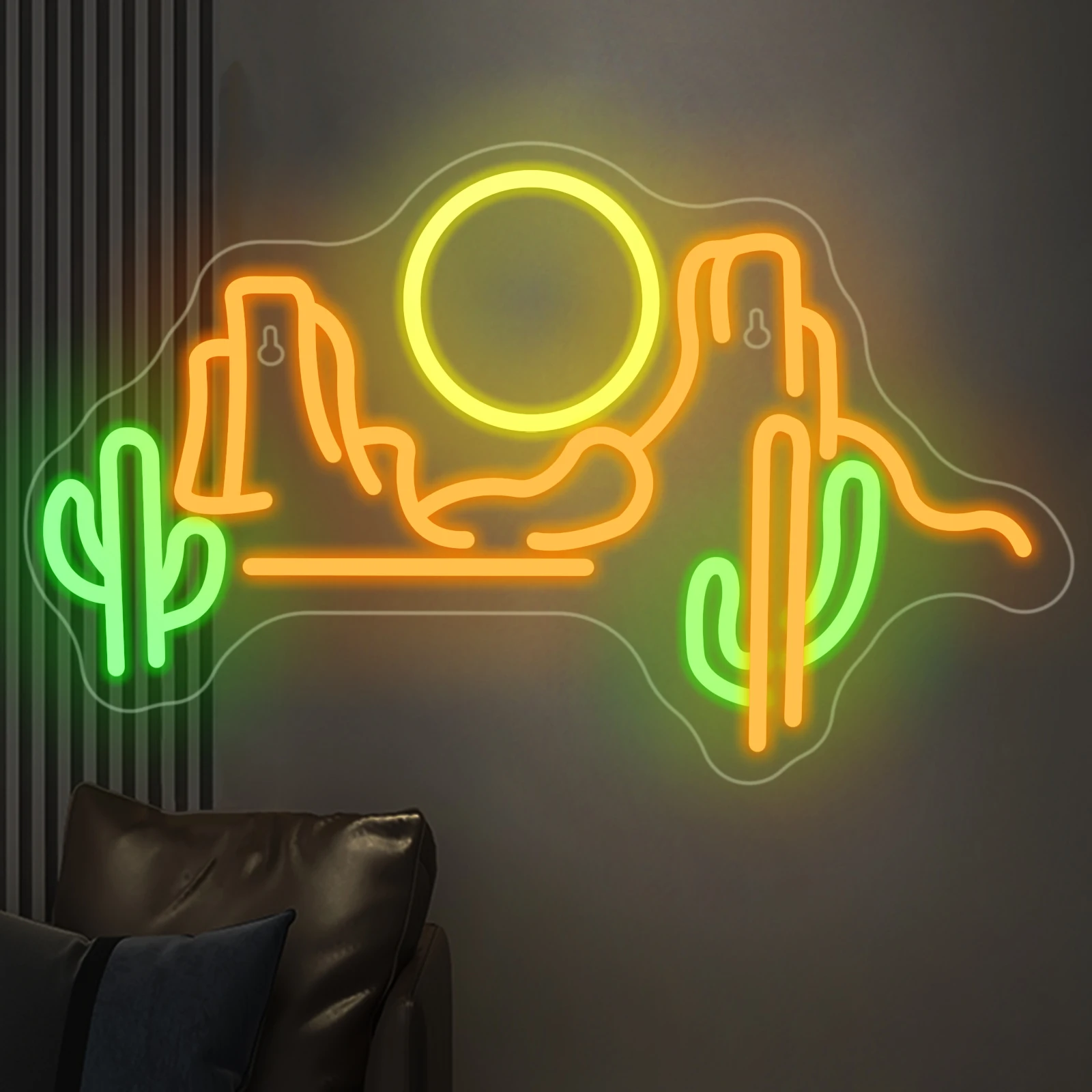 

Sun View Neon Sign Sunshine Desert Room Wall Decoration For Bedroom Hotel Ocean View Room Club Dimmable Art Led Light Up Sign