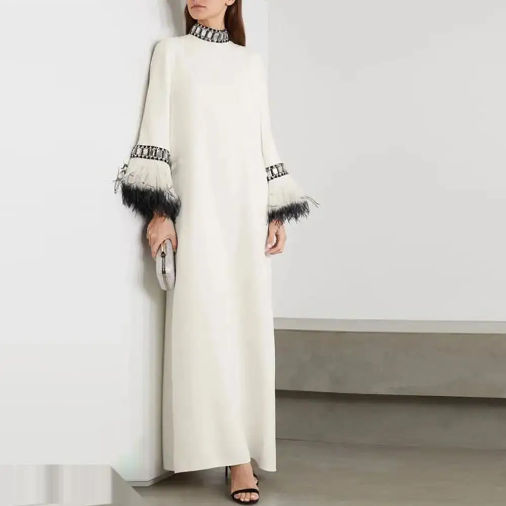 

Женское вечернее платье до щиколотки, элегантное платье в арабском стиле с длинными рукавами для дня рождения, лето 2024