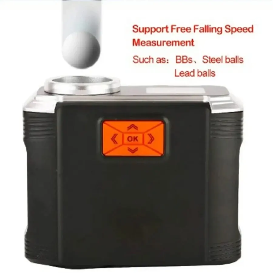 Medidor de Velocidade Cronógrafo Compatível com Bluetooth, Tela LCD, Velocidade de Medição Instrumentos, Slingshot Bow