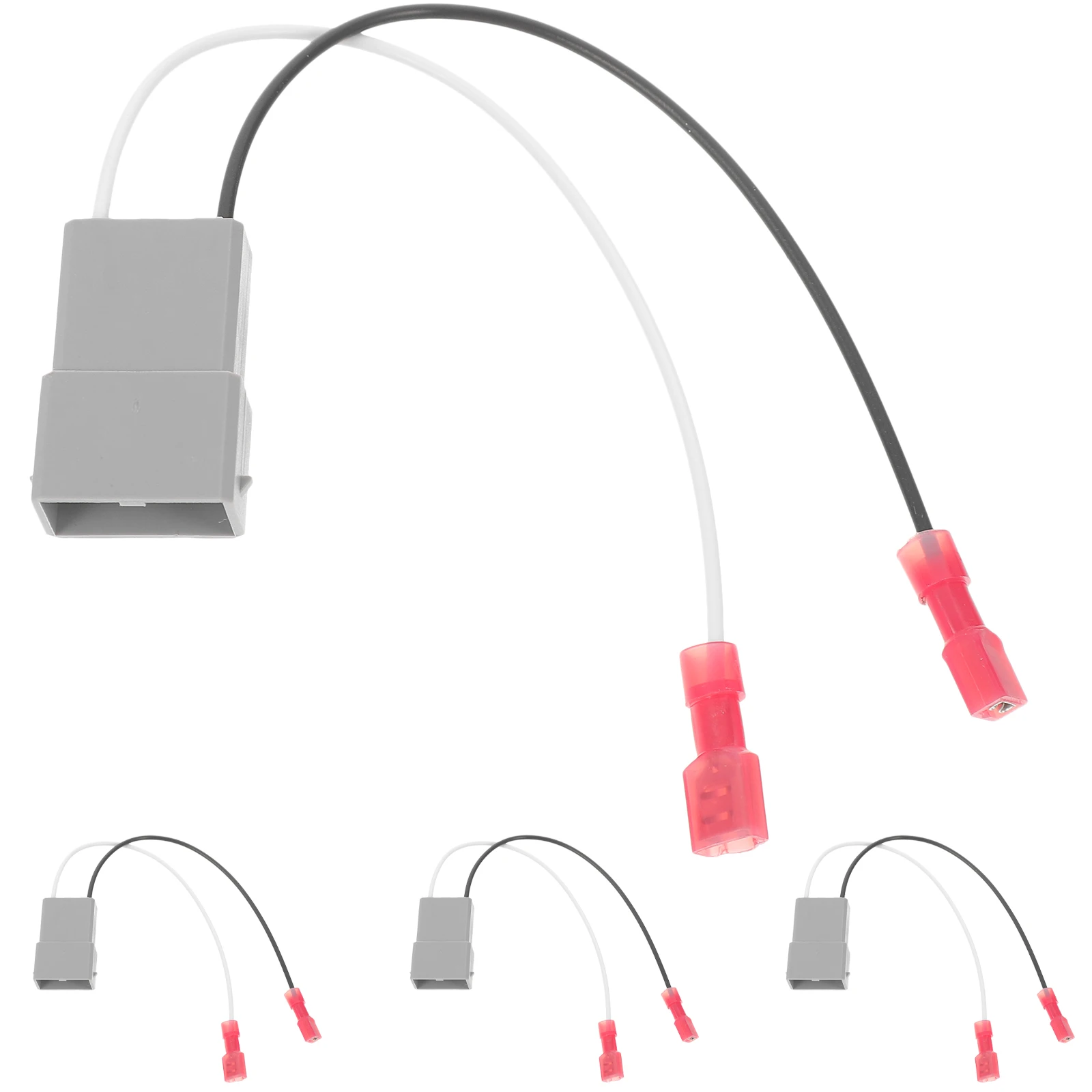 

4PCS Speaker Wire Harness Adapter Car Stereo Wiring Cable Converter ABS Durable Speaker Replacement Install Car Accessory Sound