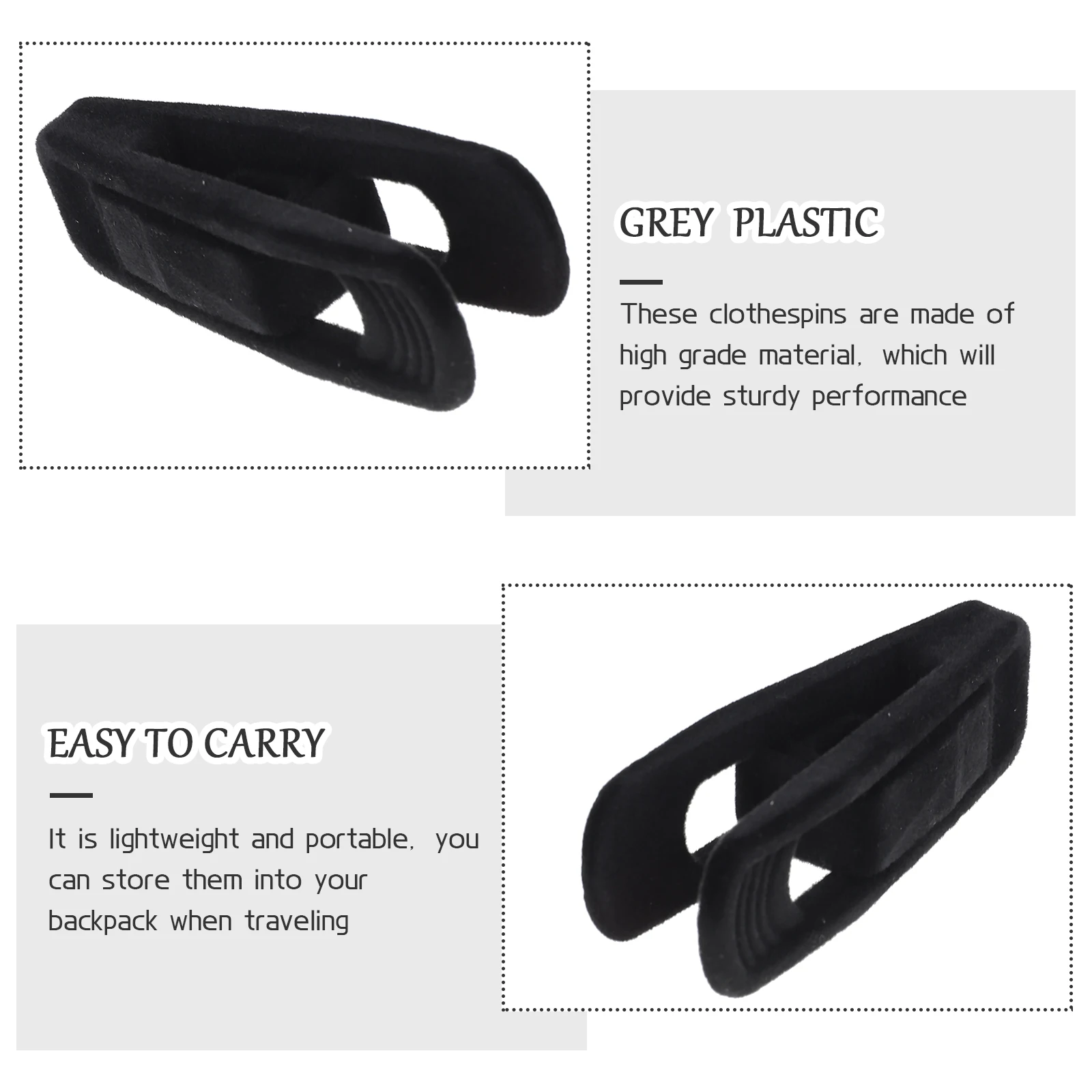 

20pcs Clothes Drying Clips Plastic Windproof Hanger Clamps For Towels Blankets Skirts Beach Multipurpose Laundry Fixing Clamps