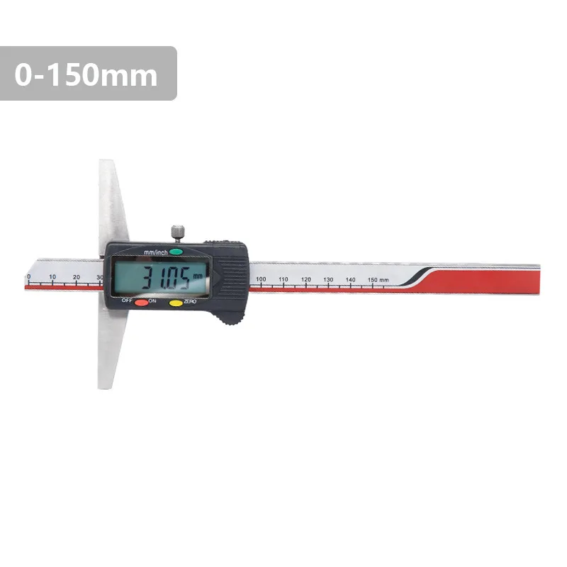 Digital Depth Caliper 0-150mm Vernier Caliper Micrometer Measuring Tool Accessories