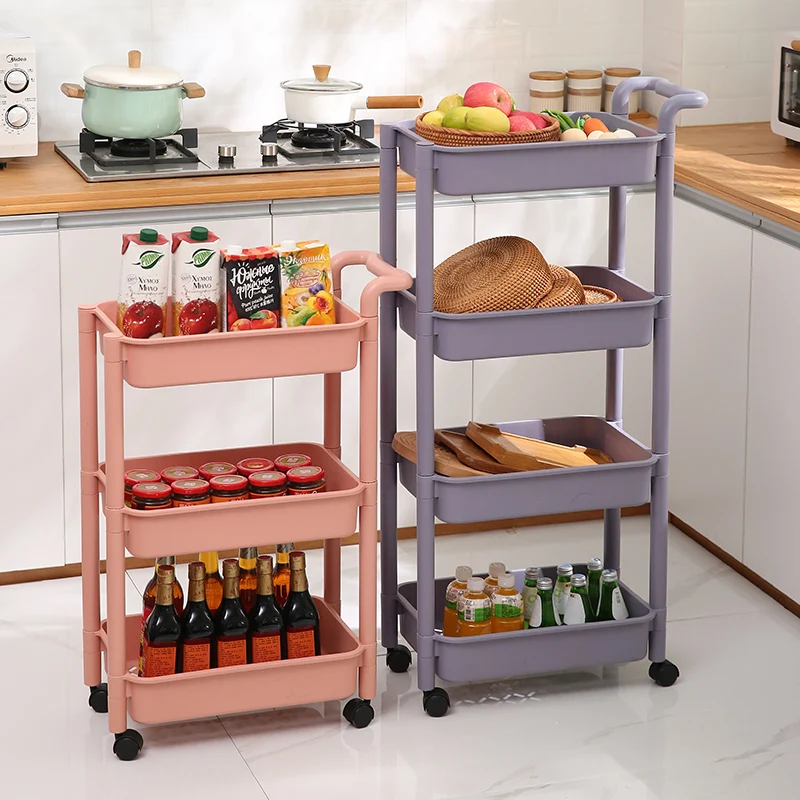 

Multi-Layer Floor-standing Storage Ra Mobile Cart Batoom Bedroom Living Room Organizer by Jia Dong Li Household Accories