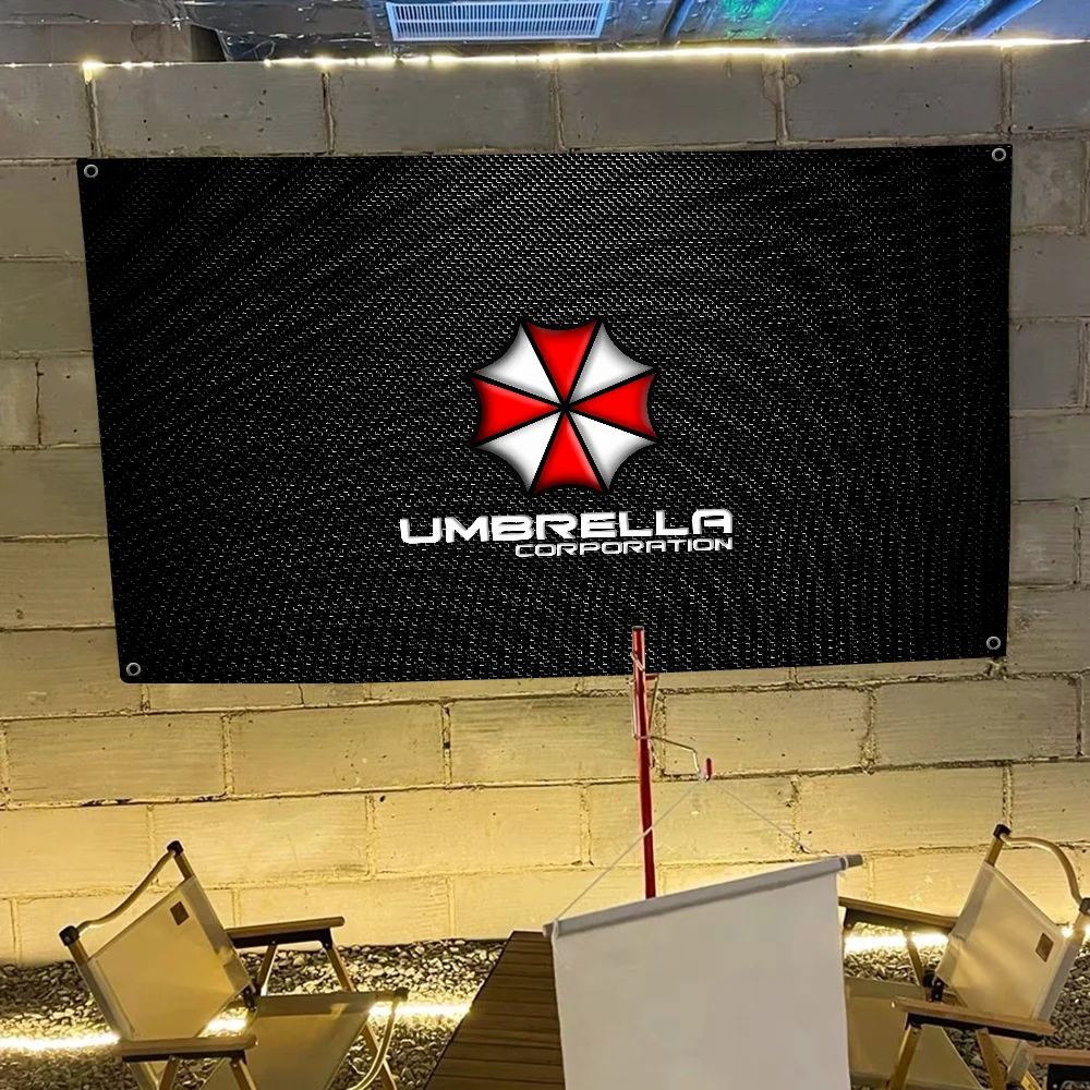 Film Horror U-Umbrella C-Corporation Cartoon Flag Art Science Fiction Room Home Decor Wall Hanging Home Decor Banner