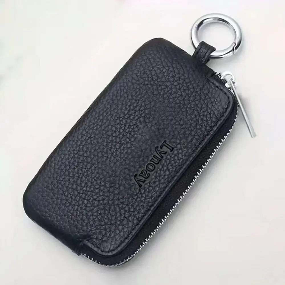 Fashion PU Leather Key Holder Small Size Multifunctional Key Wallet Organizer Zipper Mini Purse Car Key Storage
