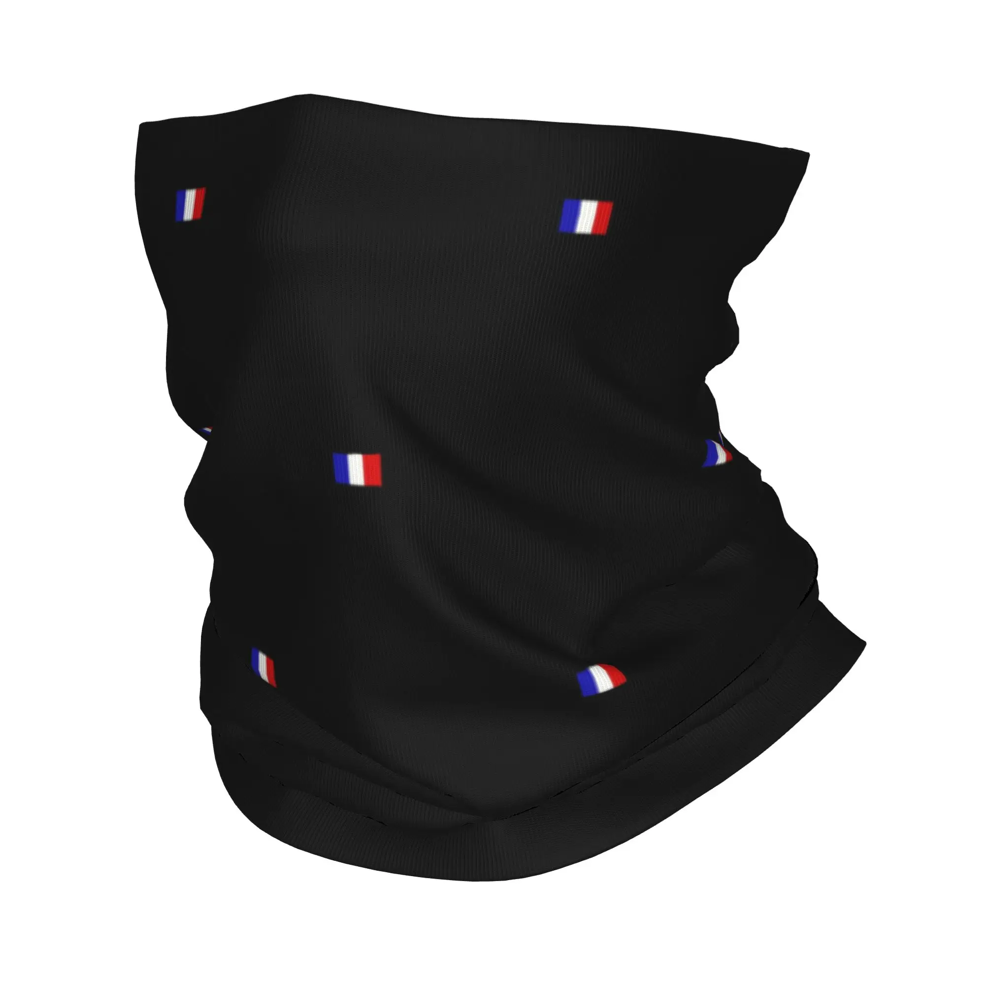 Custom French Flag France Pride Bandana Neck Warmer Men Women Winter Hiking Ski Scarf Gaiter Patriotic Face Cover