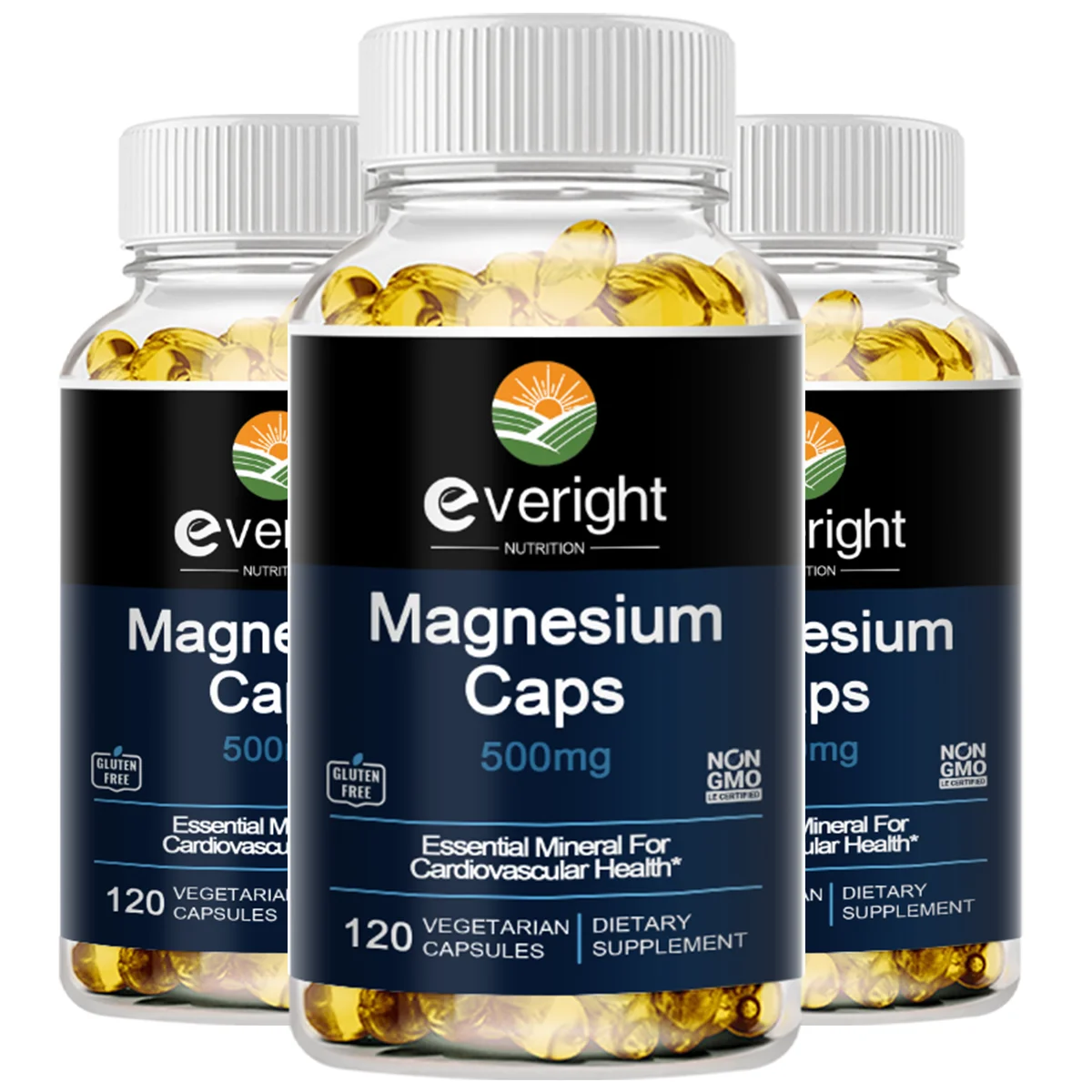 

Magnesium Caps 500 mg MagnesiumOxide, citrate, succinate supplement forNerous System, Bones, MetabolismHealthy support