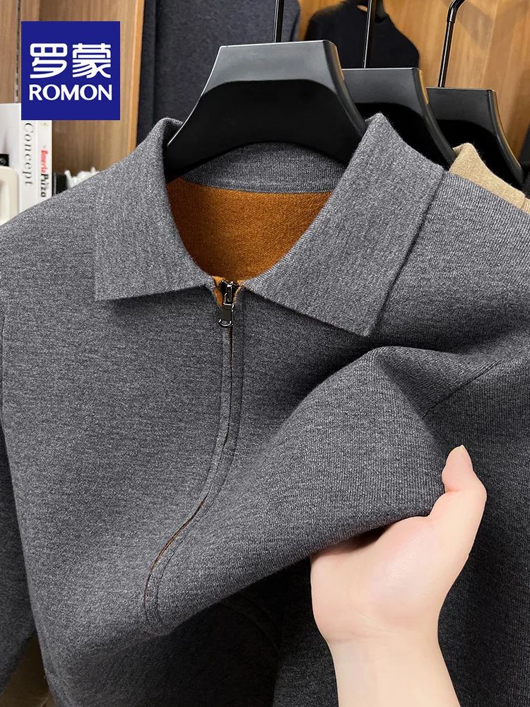 

Мужской повседневный длинный вязаный кардиган с открытым воротником, модный, простой, осенний, новинка, смесь полиэстера