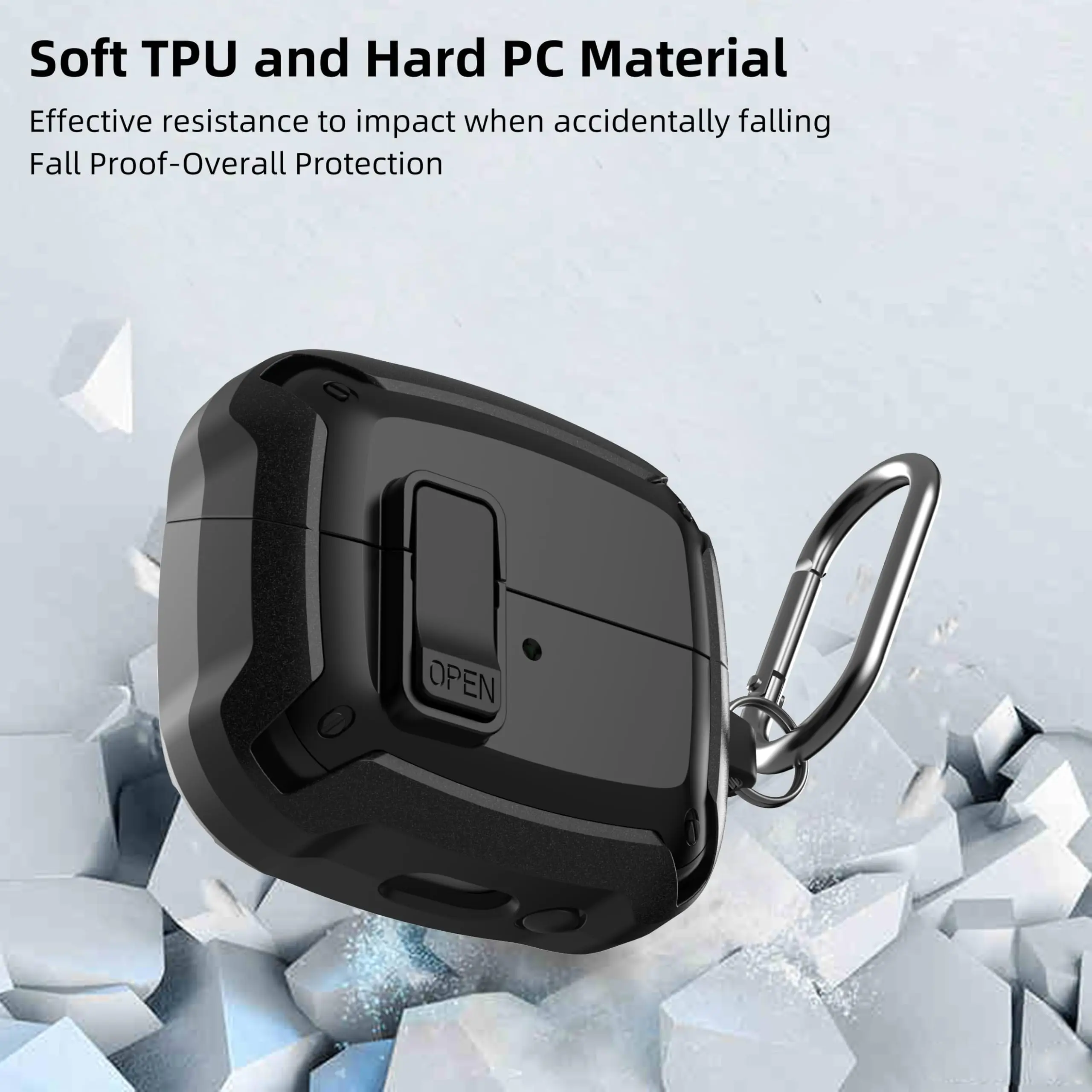 Segurança secuer lock caso do fone de ouvido para samsung galaxy buds 3 pro/buds 3 capa nova protetora sem fio bluetooth fone escudo