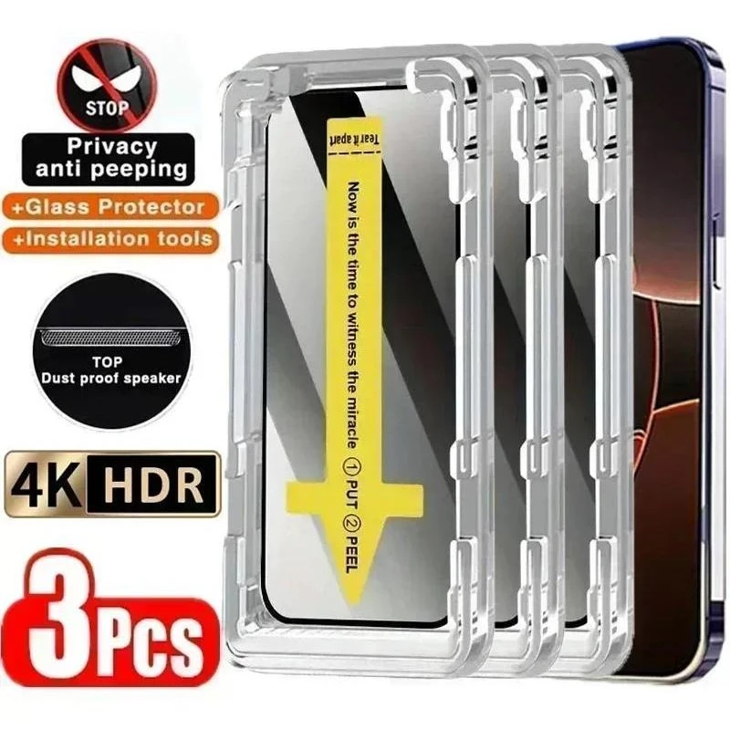 For Samsung Galaxy XCover 7 Pro Screen Protector Anti Spy Peep Toughened Glass Privacy Film Easy Install Auto-Dust Removal Kit