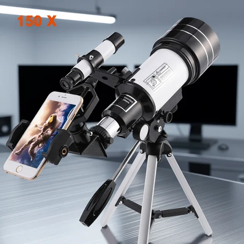 Professional Astronomical Telescope F30070 Monocular 150 Times Zoom HD Night Vision  View Moon Star  AZM70300 Stargazing