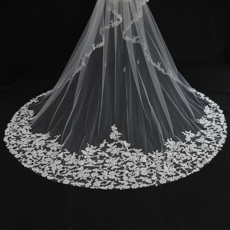 Bridal Lace Lone Cathedral Wedding Bride Veil