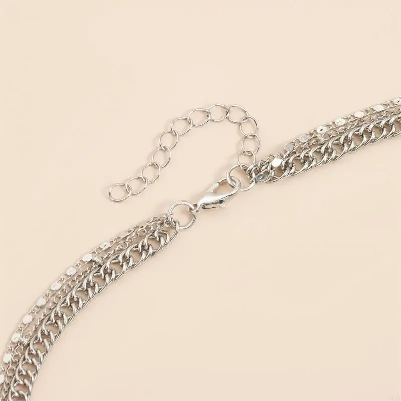 Elegant Mixture Bend Necklace Heart Charm Delicate Jewelry Gift Hers 964A