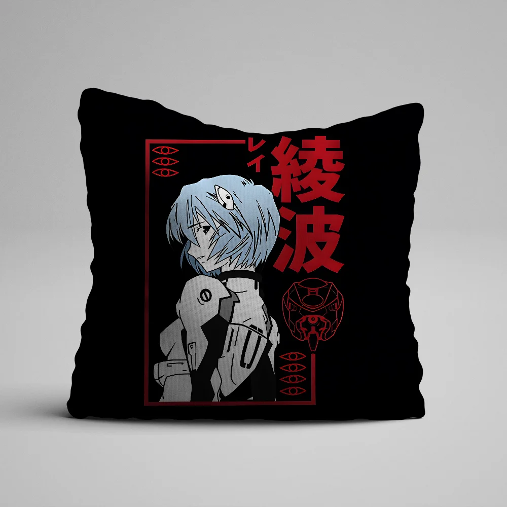 Animation Rei  A-Ayanami Pillow Case Pillowcase Home Sofa Cushions Car Cushions Office Pillow