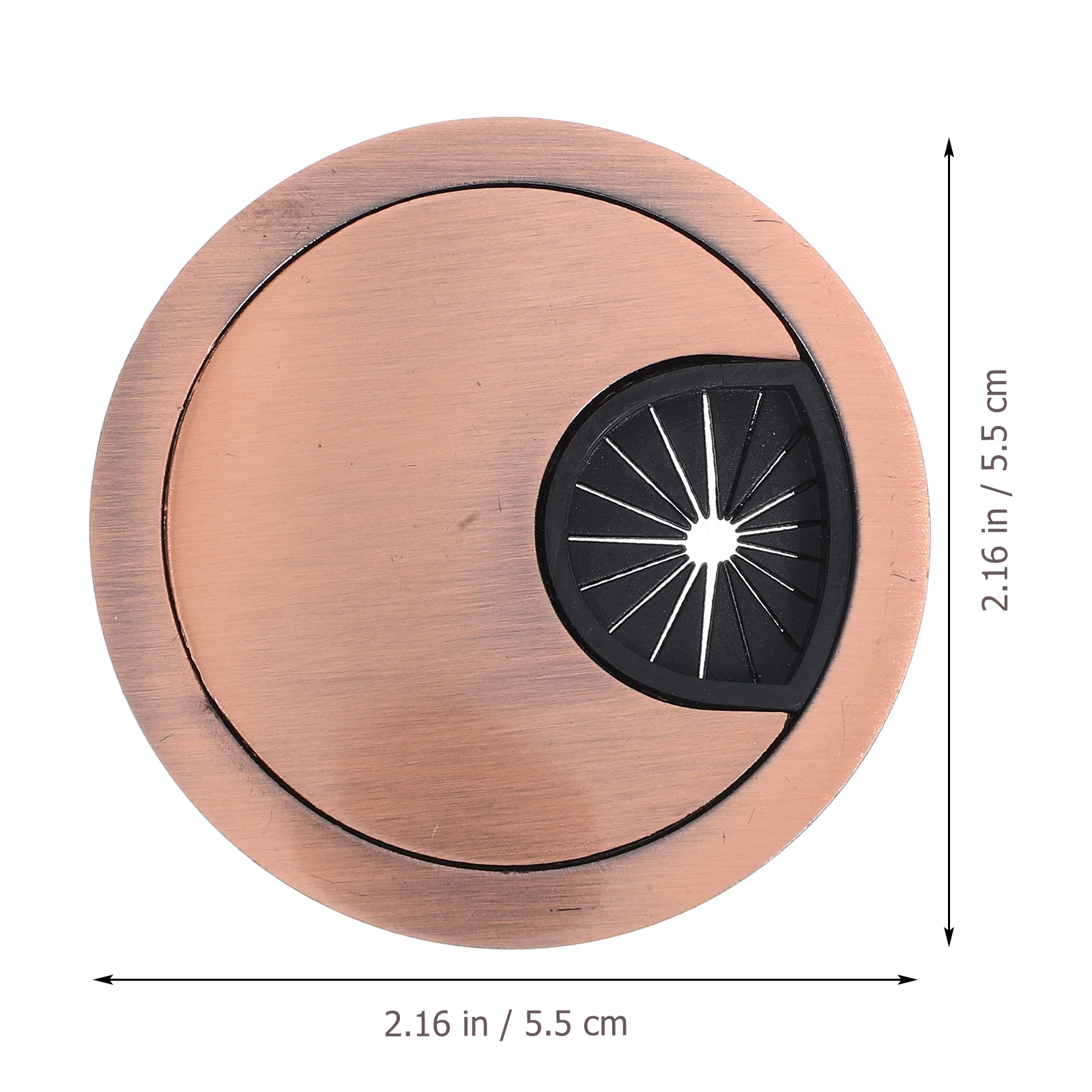 غطاء فتحة سلكية مستديرة لسطح المكتب، مساحة عمل مرتبة، تصميم متعدد الوظائف، إدارة كابلات الإعداد السريع #6