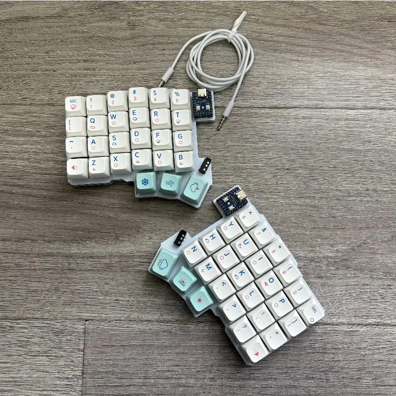 Silakka54 有線分割メカニカルキーボード カスタマイズ可能なシングル