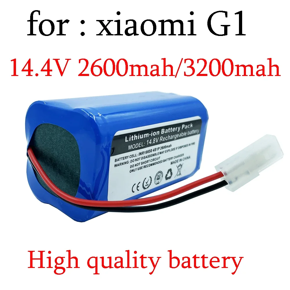 

18650 14.4V 2600mAh 3500mAh Li-ion Battery For Xiaomi G1 MI Robot Vacuum-Mop Essential MJSTG1 Robot Vacuum Cleaner Accessories