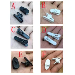 10Pcs/lot Cable Cord Clip Clamp Collar Lapel Shirt Holder For Headphone Earphone