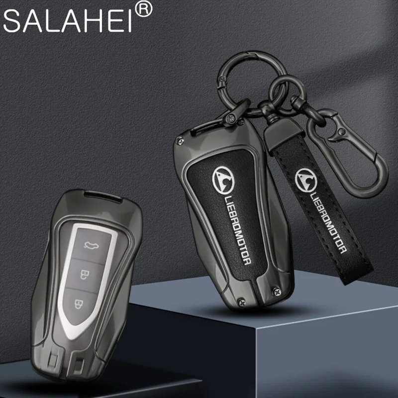 

Zinc Alloy Car Remote Key Case Full Cover Protection Shell Holder For Liebromotor Leopaard CS9 2018 CS10 2017 Auto Accessories