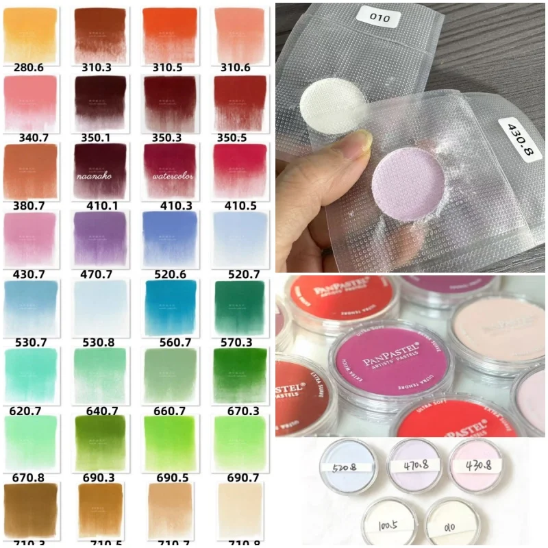 1ml Portioned PanPastel Soft Pastel Powder Cake DIY Clay Resin Figure BJD Doll Makeup Face Coloring Pigment Art Painting Supply