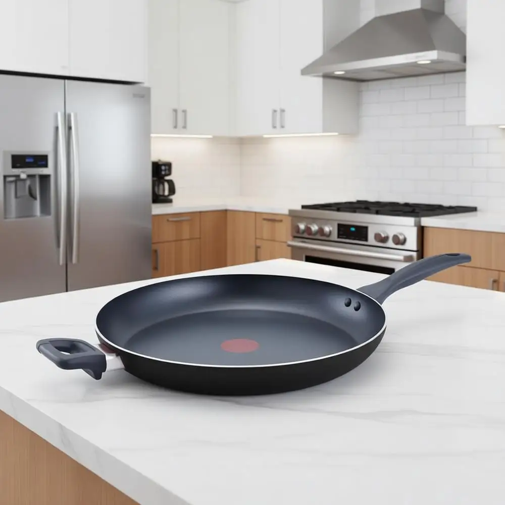 

13.25-Inch Nonstick Oven-Safe Broiler Pan, Dishwasher Safe, Black Cookware Set