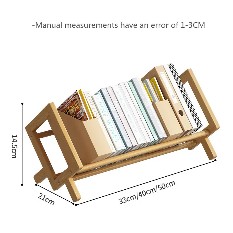 Simple Desktop Bookshelf Office Documents Books Magazines Stationery Storage Shelf Student Study Story Picture Books Rack