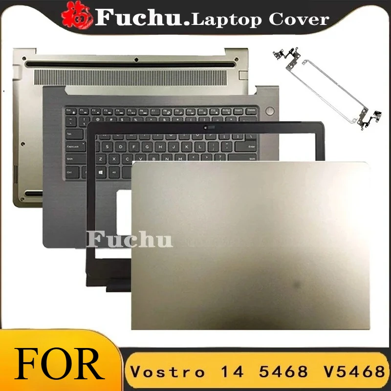 For DELL Vostro 14 5468 V5468 Laptop LCD Back Cover/Front Bezel/Hinges/Palmrest/Bottom Case Gold 0DC02Y 05T9CW 0D9GDC 05Y5Y1