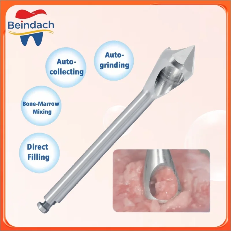 

Dental Bone Collector Bur Drill 4.2mm Dental Self Grinding Implant Bone Extraction Powder Drill Head Dental Tools