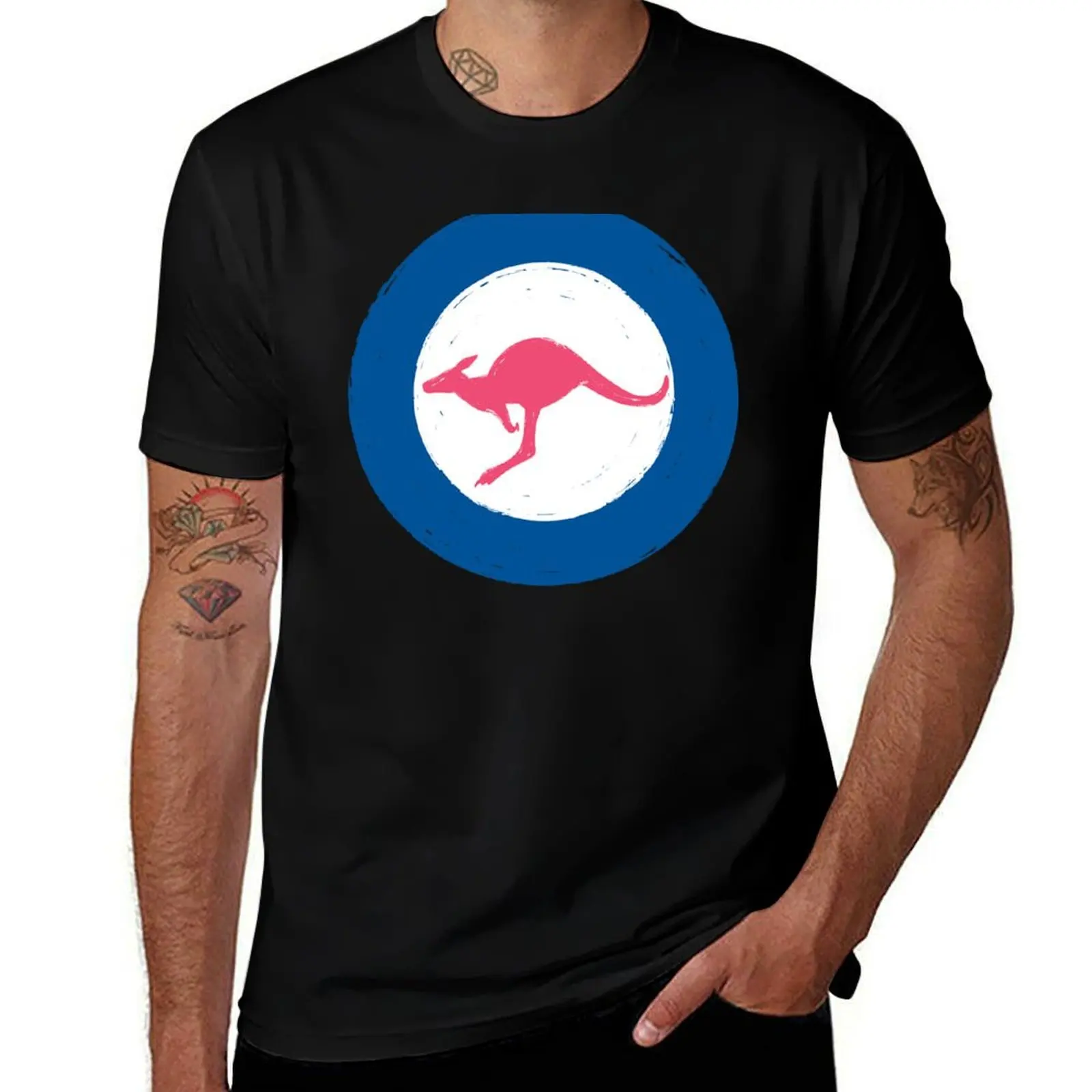 RAAF roundel T-Shirt Regular Fit Plain Tee Shirt T-Shirt