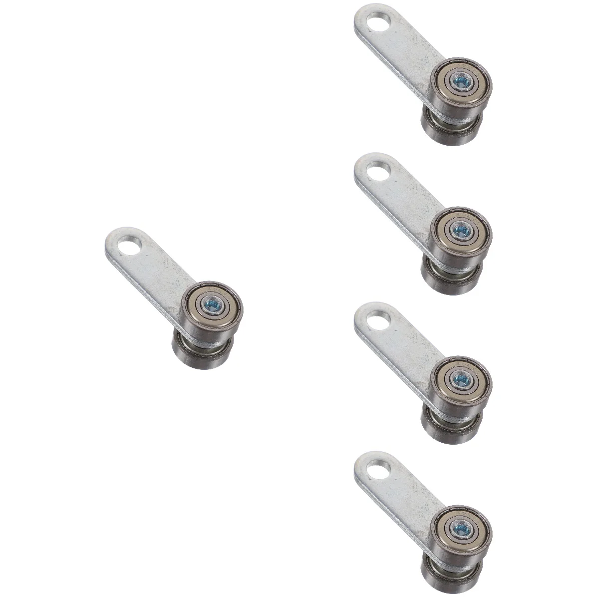 

5 Count C30 Sliding Door Hanging Wheel Trolley Assembly 2 Two Wheels Bearing Window Accessories Fittings Roller Steel Handtruck